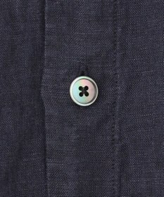 JOSEPH HOMME FRENCH LINEN OX BAND COLLAR SHIRT