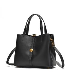 style code ［RICKERS/リッカーズ］ナチュラルレザーアオリハンドバッグ