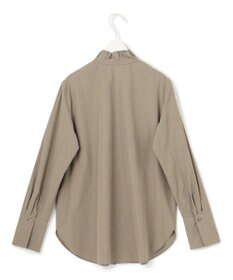 ICB 【洗える】コットンナイロンタイプライター デザインカラーブラウス