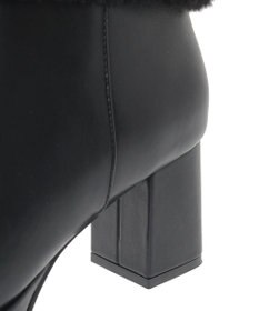 Maison de FLEUR パールリボンファーブーツ