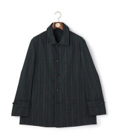 J.PRESS MEN 【オンオフ兼用 / ストレッチ / 撥水 / 洗える】トリコット3レイヤーバルマカンショートコート / フードデタッチャブル