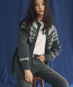 23区 フェアアイル カーディガン