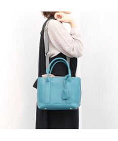 UNBILLION 【テレビ ドラマ着用アイテム】cachecache ショルダー付きパーテーション合成皮革トート