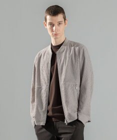 JOSEPH HOMME ＜新色追加＞新素材【通気性/ストレッチ】トリコサッカーストレッチ 　ジップアップブルゾン ライトグレー系
