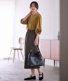 ANY L 【洗濯機可】シルケットスムースタックスリーブプルオーバー