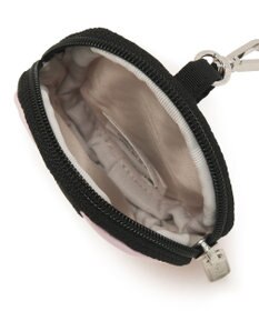 LeSportsac MULTI POUCH WRISTLET/ブラック/ローズゴールドシャイン/ピンク