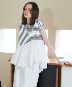 YECCA VECCA アシメペプラムカットソー