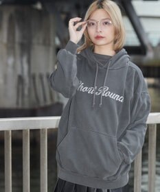 WEGO 【ユニセックス着用ITEM】ピグメントラメグラフィックプルパーカー