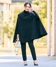 #Newans セーラーカラーダブルフェイスケープコート