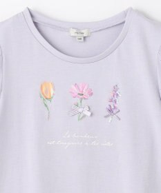 ANY KIDS フラワー スパンコール Tシャツ