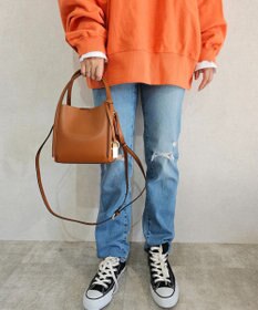 style code 【Ungrid/アングリッド】両アオリポケットハンドバッグ　プレートキーリング付き ミニショルダーバッグ