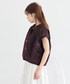 earth music&ecology コクーンフォルムシャツ