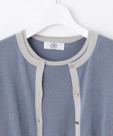 J.PRESS LADIES 【洗える】トリムツイン ニット