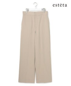 23区 【エステータ】ライトダブルクロス ワイドパンツ
