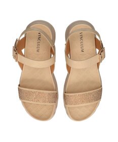 Bridget Birkin 【VINCULUM】ラインストーンフレックスソールサンダル