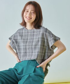 ANY L 【洗濯機可能】ライトリネンクロス　フレアスリーブ