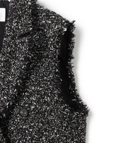 23区 L 【GOLD LABEL】CAMPOREバイカラーツイード ジレ