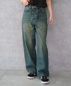 WEGO レースアップデニムパンツ