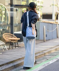 russet デニムジャガード3WAY巾着バッグ(CE-1688)