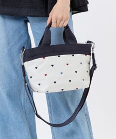 LeSportsac SMALL BUCKET TOTE/トリコロールハートエンブロイダリー