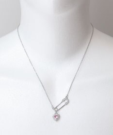 WEGO Lステンレスストーンモチーフネックレス