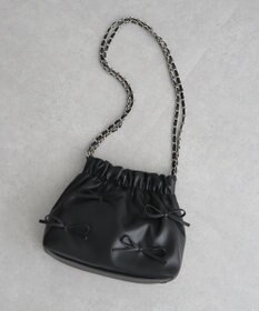 Green Parks ・ＱＵＯＮ　リボンチェーン巾着