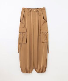 GRACE CONTINENTAL サテンカーゴパンツ