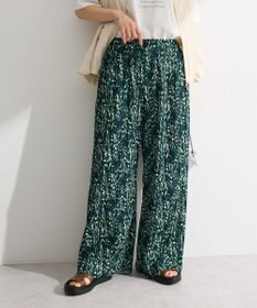 Green Parks セルフカットプリーツ柄パンツ