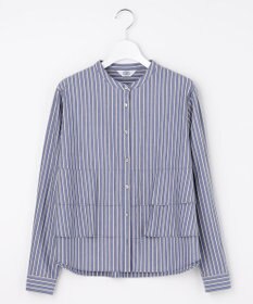 J.PRESS LADIES ストライプジャージー フリル カットソー