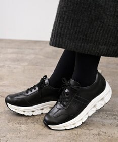 Pointer 日本製 本革 穴開きソールスニーカー