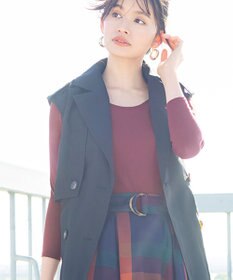 Wing カップ付きインナー あったか素材 ブラトップ ラク きれいなバストシルエット 【シンクロブラトップ 保温タイプ】 8分袖 長袖 秋 冬 ET1863 ウイング／ワコール