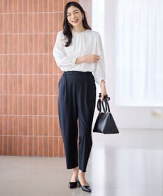 ANY L プリーツブラウス