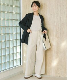 UNFILO L シアーワイドパンツ