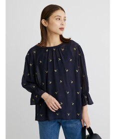 Green Parks シアー刺繍ブラウス