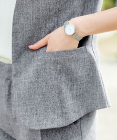 Tiaclasse 【洗える】  麻調半袖ジャケット