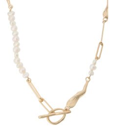 Green Parks ｅｖｅｒｙ　ｗａｌｋ．淡水パールミックスネックレス