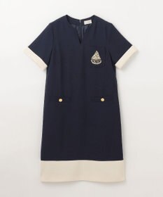 GRACE CONTINENTAL ビジューエンブレムワンピース