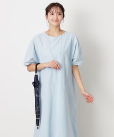 MOONBAT 【一級遮光/晴雨兼用】LANVIN en Bleu (ランバン オン ブルー) 長傘 日傘 ラインドローイング 遮光 遮熱 UV