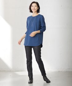 J.PRESS LADIES 【吸水速乾】プレーティングジャージー シャツテール カットソー