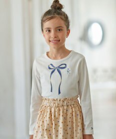 組曲 KIDS 【150-160cm】リボンアート Tシャツ