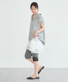 earth music&ecology シアーダンボールフーディーベスト