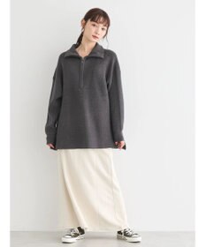 AMERICAN HOLIC バイパチハーフＺＩＰ片畦ニットプルオーバー　