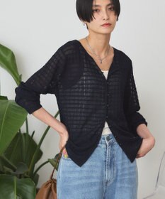 AMERICAN HOLIC シアーチェックカーディガン