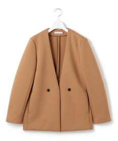 ICB L 【洗える】コンパクトWフェイス ノーカラージャケット