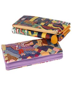 tsumori chisato CARRY カラフルランドスケープ かぶせ 長財布