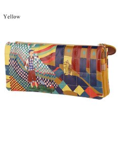 tsumori chisato CARRY カラフルランドスケープ かぶせ 長財布