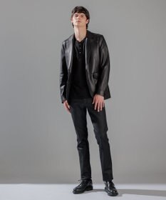 JOSEPH HOMME スビンソフトジャージー　ヘンリーネック半袖カットソー