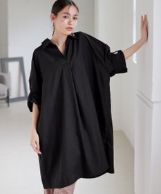 Tiaclasse 【洗える】麻ライクスキッパーシャツチュニック