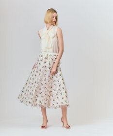 GRACE CONTINENTAL マリンembフレアスカート