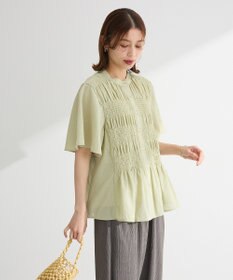 Green Parks ＳＥＴ２点マジョリカシャーリングブラウス＋タンク